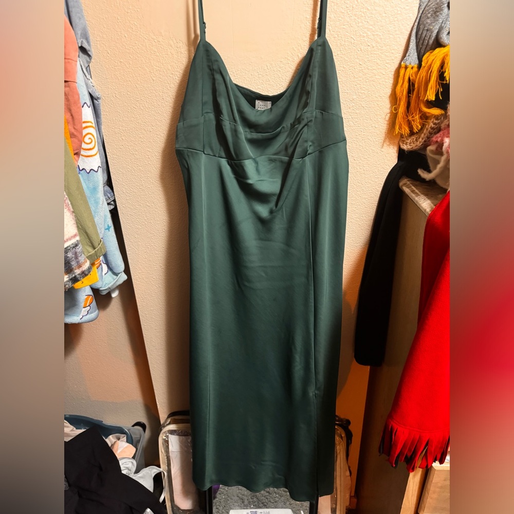 A New Day- Midi Satin Dress, Size XXL